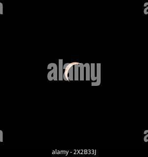 North American Eclipse 8 April 2024, taken in Southern Indiana, USA Stock Photo