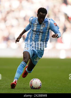 Coventry City's Fabio Tavares during the Emirates FA Cup semi-final match at Wembley Stadium, London. Picture date: Sunday April 21, 2024. Stock Photo