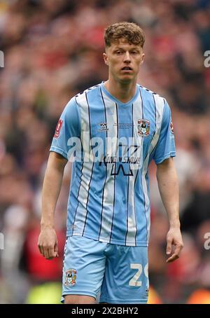 Coventry City's Victor Torp during the Sky Bet Championship match at the Coventry Building