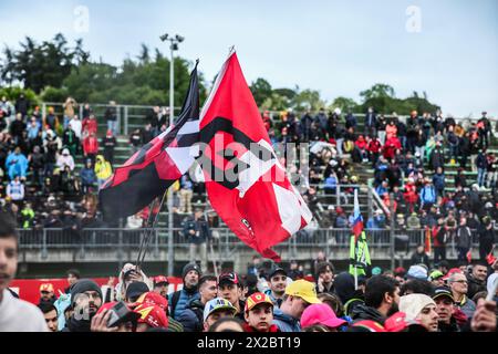 Imola, Italy, 21 April 2024, Toyota fans celebrating the #7 win during the 6 Hours of Imola, second race of the 2024 FIA World Endurance Championship (FIA WEC) at Autodromo Internazionale Enzo e Dino Ferrari from April 18 to 21, 2024 in Imola, Italy - Photo Bruno Vandevelde/MPS Agency Credit MPS Agency/Alamy Live News Credit: Kristof Vermeulen Photography/Alamy Live News Stock Photo