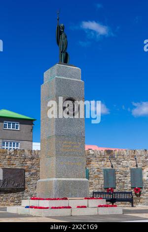 Liberation Monument, Port Stanley, Falkland Islands, United Kingdom Stock Photo