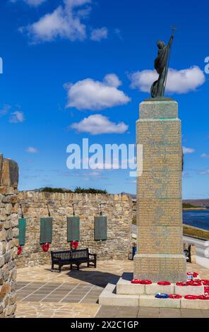 Liberation Monument, Port Stanley, Falkland Islands, United Kingdom Stock Photo