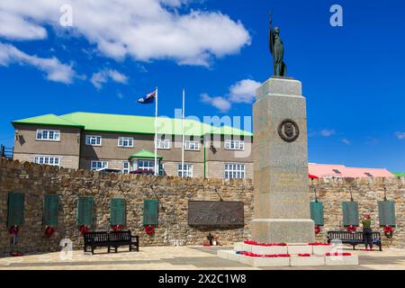 Liberation Monument, Port Stanley, Falkland Islands, United Kingdom Stock Photo