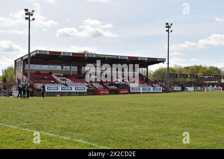 Batley, England - 21st April 2024 General view .  Rugby League Betfred Championship, Batley Bulldogs vs Wakefield Trinity at Fox's Biscuit Stadium, Batley, UK  Dean Williams Stock Photo