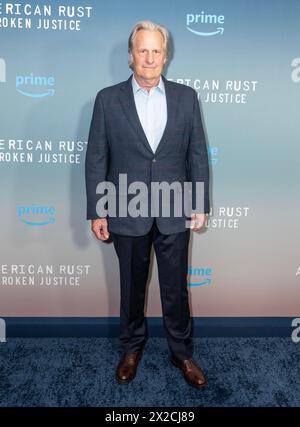 Jeff Daniels attends 'American Rust: Broken Justice' New York Screening at The Whitby Hotel in New York on March 26, 2024 Stock Photo