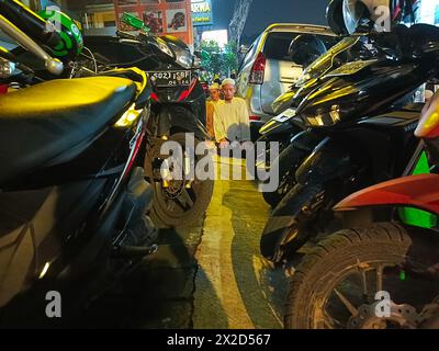 Muslims Pray in a Congregation in Bogor, West Java, Indonesia, on March 31, 2024 Stock Photo