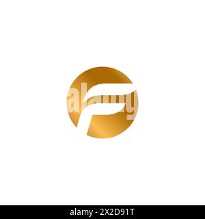 F Logo Simple and clean design. Letter F Icon Stock Vector