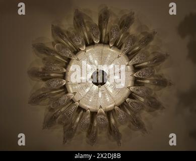 interior design of room ceiling lights Stock Photo