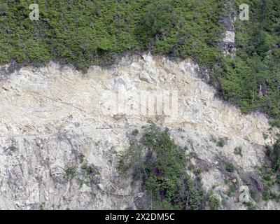 limestone texture in the mountains. Rock texture background Stock Photo