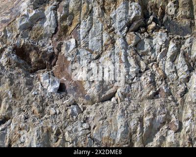 limestone texture in the mountains. Rock texture background Stock Photo