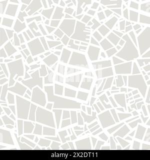 Seamless pattern that looks like a map of a city Stock Vector