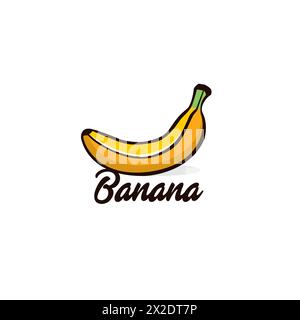 Banana Vector Illustration. Banana Logo Stock Vector