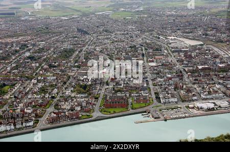 aerial view of Southport, Lancashire Stock Photo