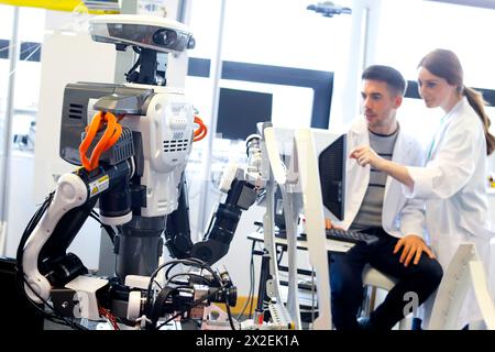 Robot with two arms for flexible robotics. Humanoid robot for ...