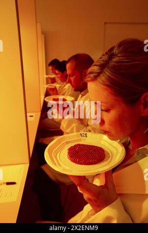 Sensory Laboratory, food analysis, Azti-Tecnalia, Marine and Food Research Technological Centre, Derio, Biscay, Basque Country, Spain Stock Photo