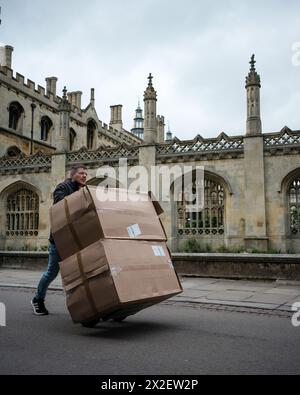 large parcel delivery Stock Photo