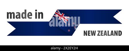 Made in Newzealand graphic and label. Element of impact for the use you want to make of it. Stock Vector