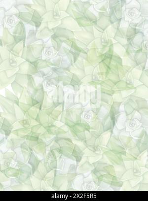 Abstract watercolor background in soft green. For invitation of greeting card; template; cover; web design; Stock Photo