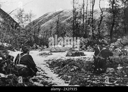 German infantry on patrol, 1945 Stock Photo - Alamy
