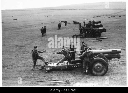 Ramming Rod Shell IN BONNIE SCOTLAND - Six inch Howitzers in action. The ramrod is seen ...