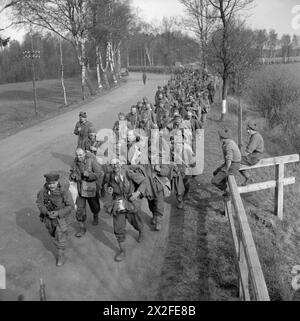 Scottish troops captured Celle. A British transport vehicle is shown ...