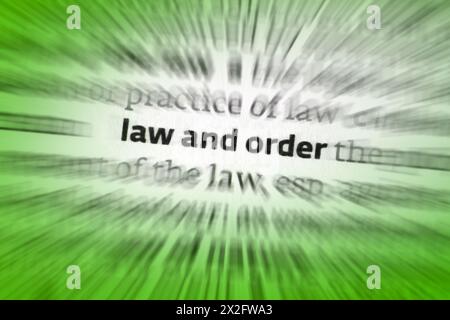 The Law - the system of rules that a particular country or community recognizes as regulating the actions of its members that may be enforced by the i Stock Photo