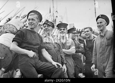 In August 1943 at Londonderry, the 1st and 6th Minesweeping Flotillas ...