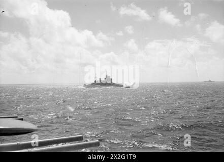 WITH HMS INDOMITABLE. AUGUST 1944, ON BOARD THE AIRCRAFT CARRIER ...