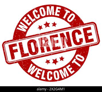 Florence red stamp isolated on white background Stock Vector Image ...