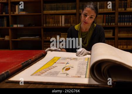 Elena Borgi, the Head of the Library and Historical Archive of the Academy of Sciences in Turin, is exhibiting original documents from the Drovetti collection and ''The Monuments of Egypt and Nubia'' by Ippolito Rosellini. The Turin Academy of Sciences is hosting a new exhibition, where they are displaying the original inventory documents of the Museum and the letters exchanged between key figures of Egyptology, such as Bernardino Drovetti, Jean-Francois Champollion, and Carlo Vidua, during the acquisition of the artifacts. The Egyptian Museum of Turin is presenting a new temporary exhibition Stock Photo