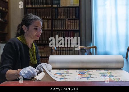 Elena Borgi, the Head of the Library and Historical Archive of the Academy of Sciences in Turin, is exhibiting original documents from the Drovetti collection and ''The Monuments of Egypt and Nubia'' by Ippolito Rosellini. The Turin Academy of Sciences is hosting a new exhibition, where they are displaying the original inventory documents of the Museum and the letters exchanged between key figures of Egyptology, such as Bernardino Drovetti, Jean-Francois Champollion, and Carlo Vidua, during the acquisition of the artifacts. The Egyptian Museum of Turin is presenting a new temporary exhibition Stock Photo