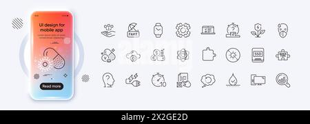 Electricity plug, Coronavirus pills and No sun line icons for web app. Pictogram icon Vector Stock Vector