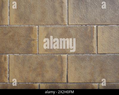 brown ceramic tiled floor useful as a background Stock Photo