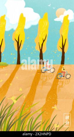 Solar term themed phone wallpaper of Hanlu. Illustration of miniature ...