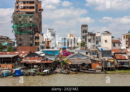 Viet Nam, Can Thó, Mekong River, Life on the river Stock Photo