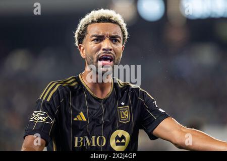 LAFC midfielder Timothy Tillman (11) reacts during a MLS match against the New York Red Bulls, Saturday, April 20, 2024, at the BMO Stadium, in Los An Stock Photo