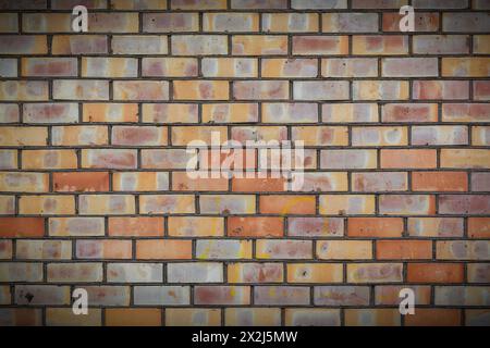 Multi Coloured Brick Wall Background Stock Photo