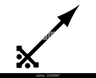 Alchemical symbol silhouette vector art Stock Vector