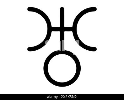 Alchemical symbol silhouette vector art Stock Vector
