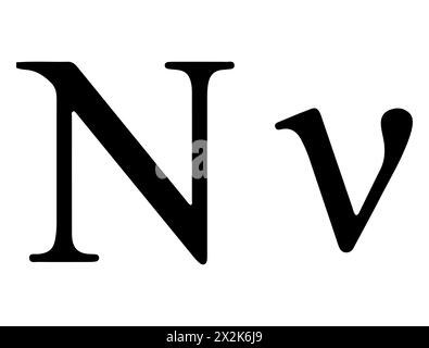 Greek alphabet silhouette vector art Stock Vector