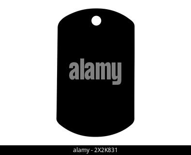 Steer eartag silhouette vector art Stock Vector