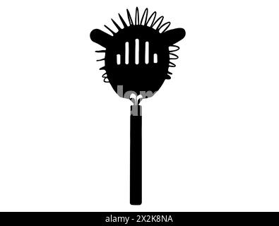 Cocktail strainer silhouette vector art Stock Vector