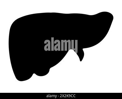 Human liver silhouette vector art Stock Vector Image & Art - Alamy
