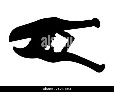 Pipe cutter silhouette vector art Stock Vector