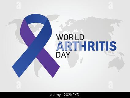 World Arthritis Day. Holiday concept. Template for background, banner, card, poster with text inscription. Vector illustration Stock Vector