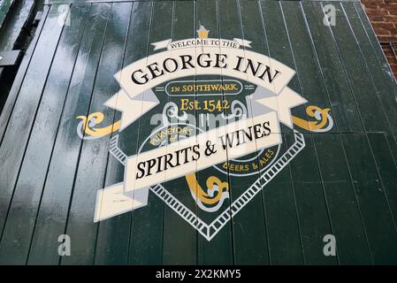 The George Pub, Borough High Street, London Stock Photo