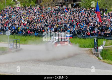 Rally Croatia 2024 in Kumrovec, Croatia Stock Photo