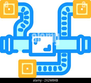 ductwork ventilation icon color illustration Stock Vector Image & Art ...