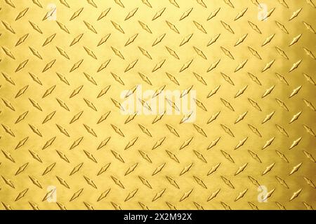 gold background, metal texture with diamond print. Stock Photo