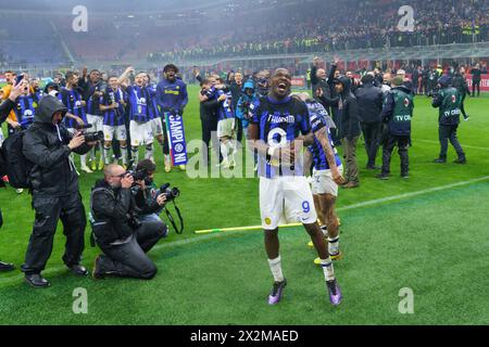 Milan, Italy. 22 Apr, 2024. Marcus Thuram, AC Milan Vs FC Internazionale - Serie A. Credit: /Alessio Morgese / Emage Credit: Alessio Morgese/E-Mage/Alamy Live News Stock Photo